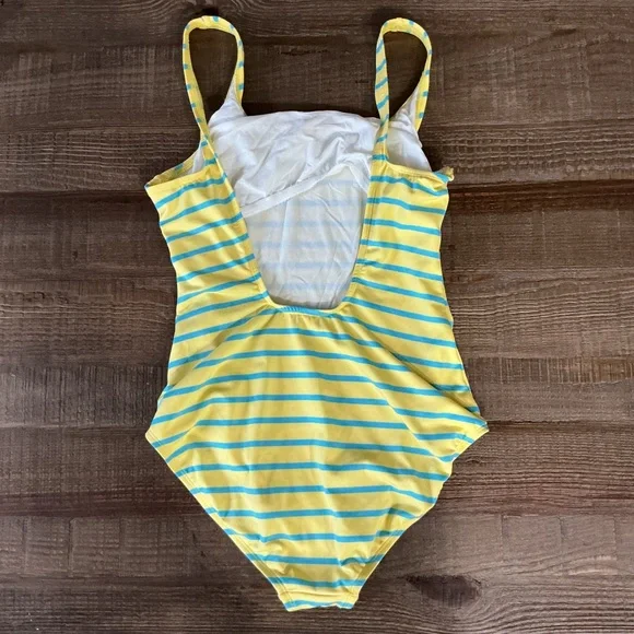 Nautica Yellow and Blue Striped Swimsuit Size 16 - Picture 8 of 8